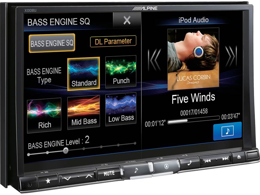 Alpine X008U Navigation receiver with 8