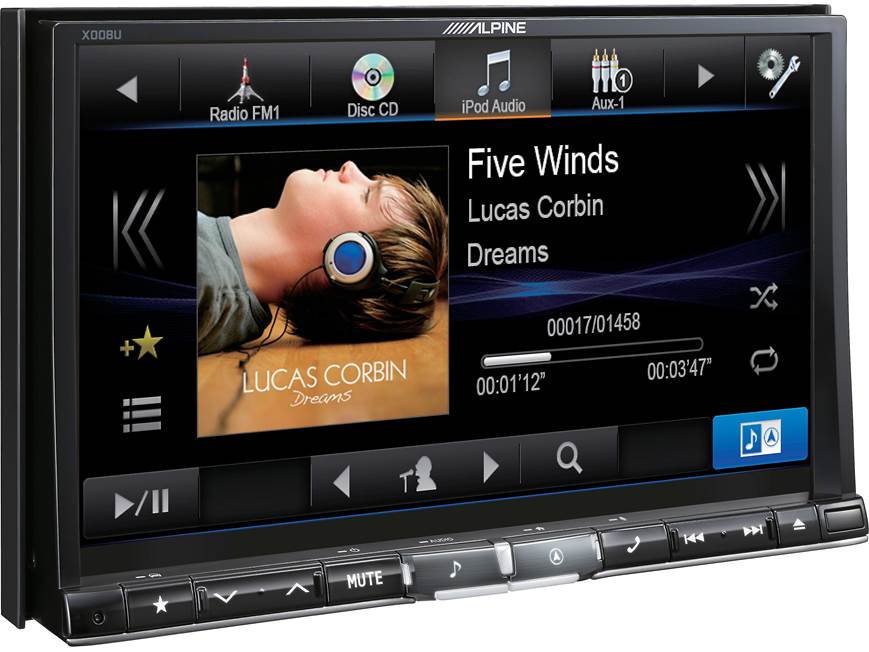 Alpine X008U Navigation receiver with 8