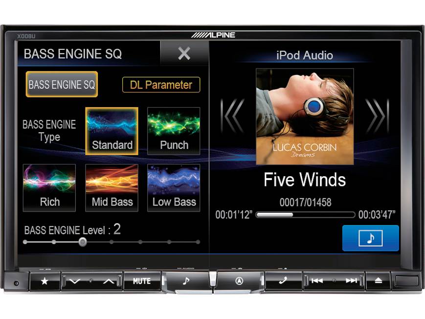 Alpine X008U Navigation receiver with 8