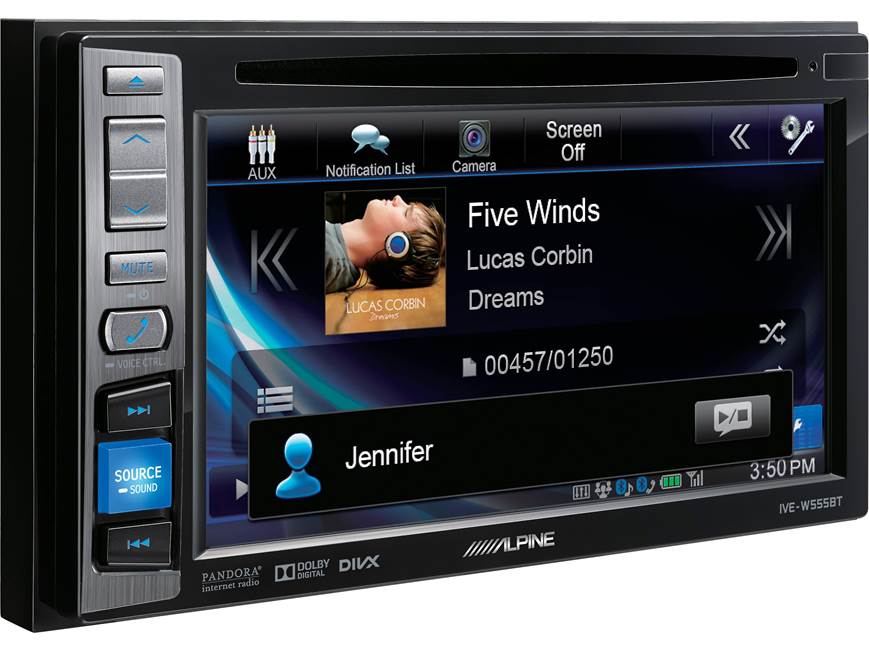 Alpine IVE-W555BT DVD receiver at Crutchfield