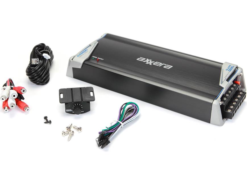Axxera AX550D 5-channel car amplifier — 56 watts RMS x 4 at 4 ohms