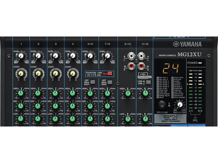 Yamaha MG12XU 12-channel mixer — with compression, effects, USB