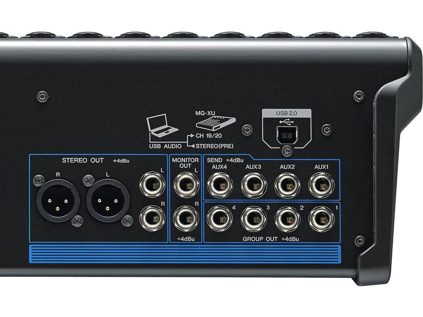 Yamaha MG20XU 20-channel mixer — with compression, effects, USB