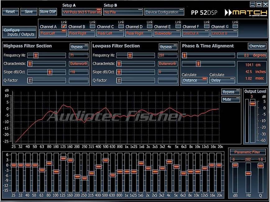 MATCH UP 7BMW 7-channel car amplifier and digital signal processor