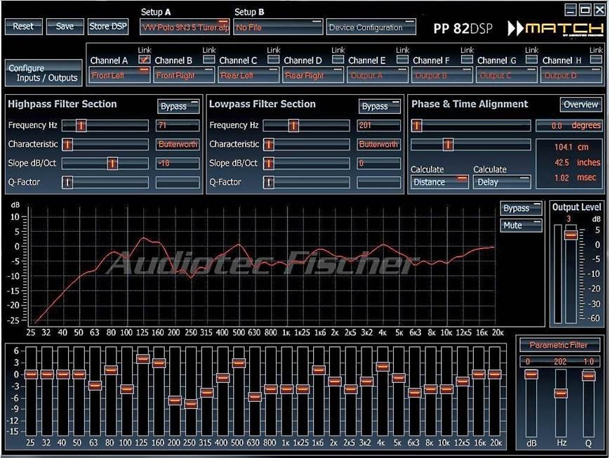 MATCH PP82DSP Digital signal processor with built-in 8-channel