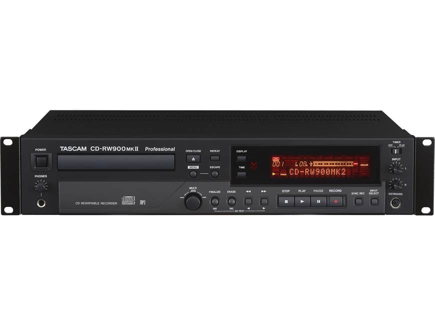 ◆CD録音履歴40時間◆TASCAM CDレコーダー CD-RW900MK2 Tascam CD-RW900MKII Professional CD recorder/player at Crutchfield