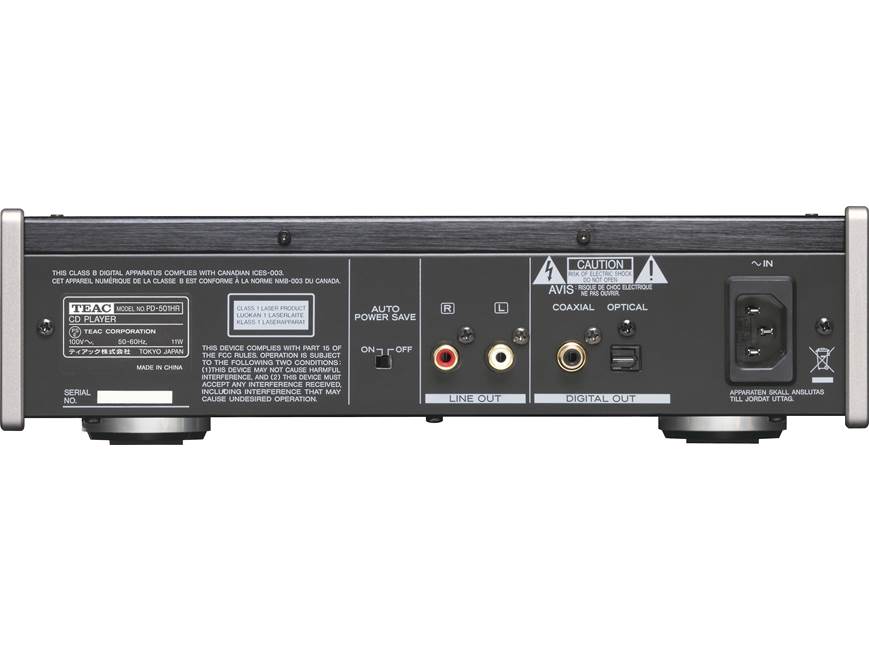 TEAC PD-501HR (Black) CD player, can also play high-res music