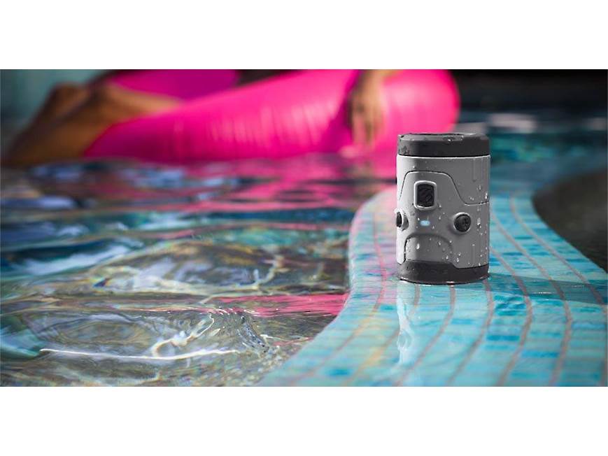 Scosche boomBOTTLE H2O (Grey) Waterproof portable Bluetooth
