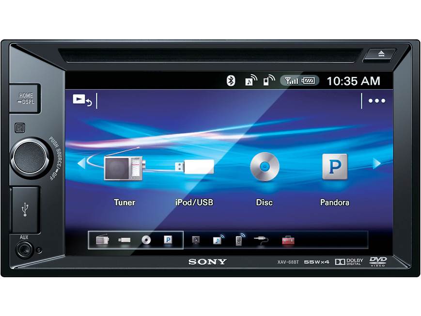 Sony XAV-68BT DVD receiver at Crutchfield
