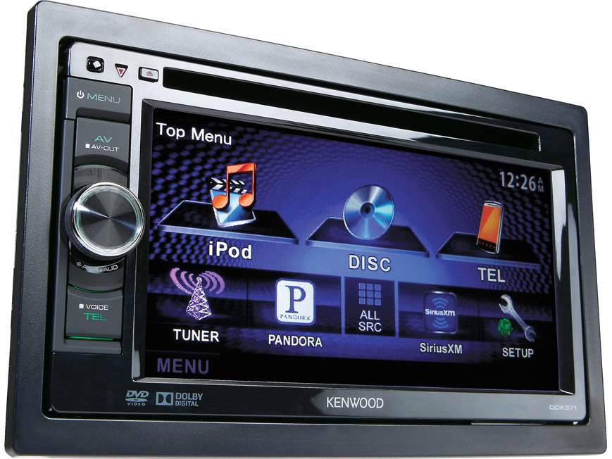 Kenwood DDX371 DVD receiver at Crutchfield