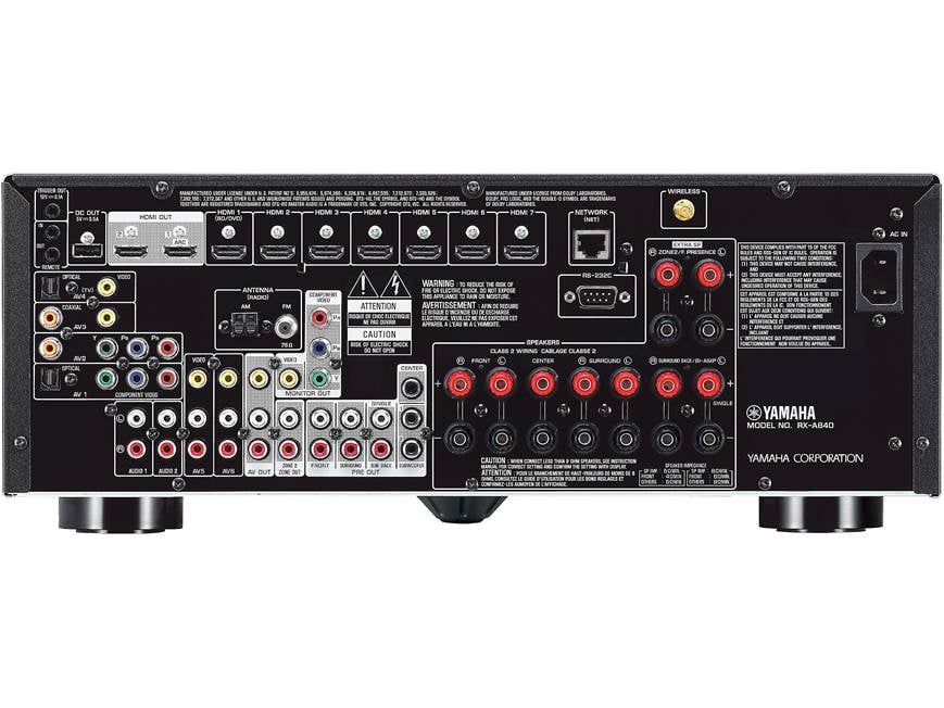 Yamaha AVENTAGE RX-A840 7.2-channel home theater receiver with Wi