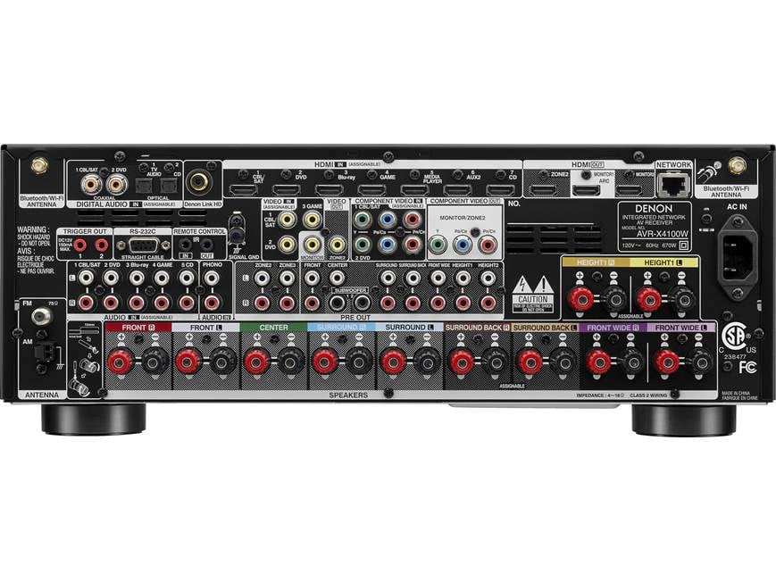 DENON AVR-X4100W AVレシーバー Denon AVR-X4100W IN-Command (2014 Model) 7.2-channel home theater