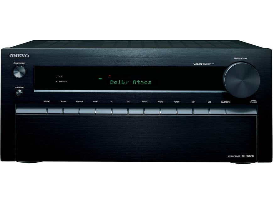 Onkyo TX-NR838 7.2-channel home theater receiver with Wi-Fi