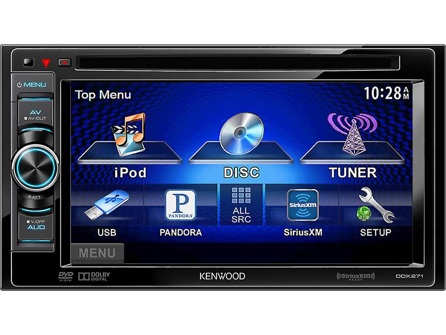 Kenwood DDX271 DVD receiver at Crutchfield