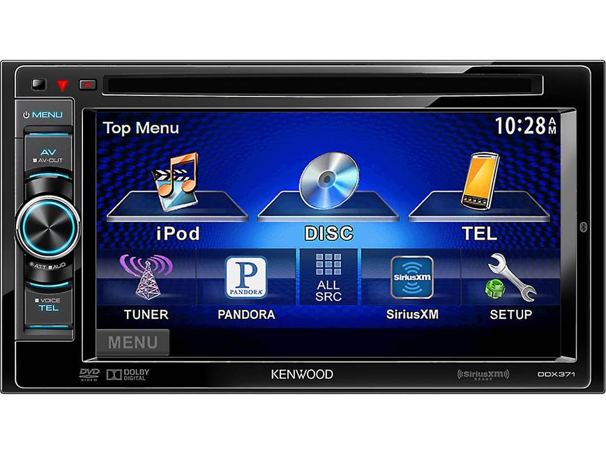 Kenwood DDX371 DVD receiver at Crutchfield