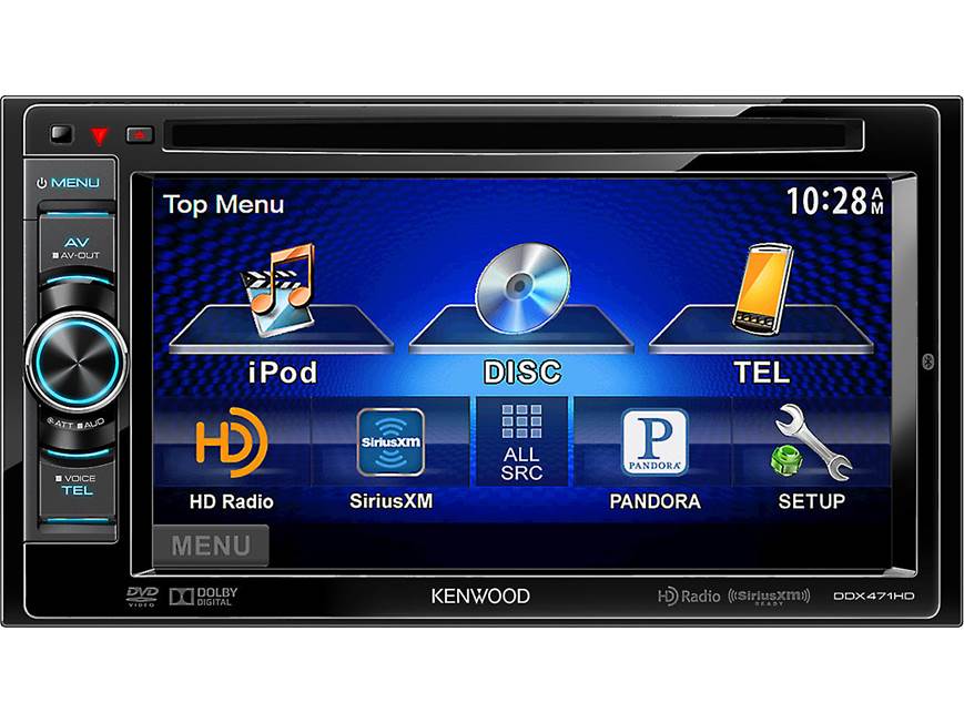 Kenwood DDX471HD DVD receiver at Crutchfield