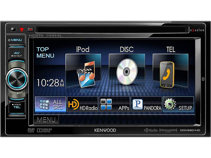 Kenwood Excelon DDX5901HD DVD receiver at Crutchfield