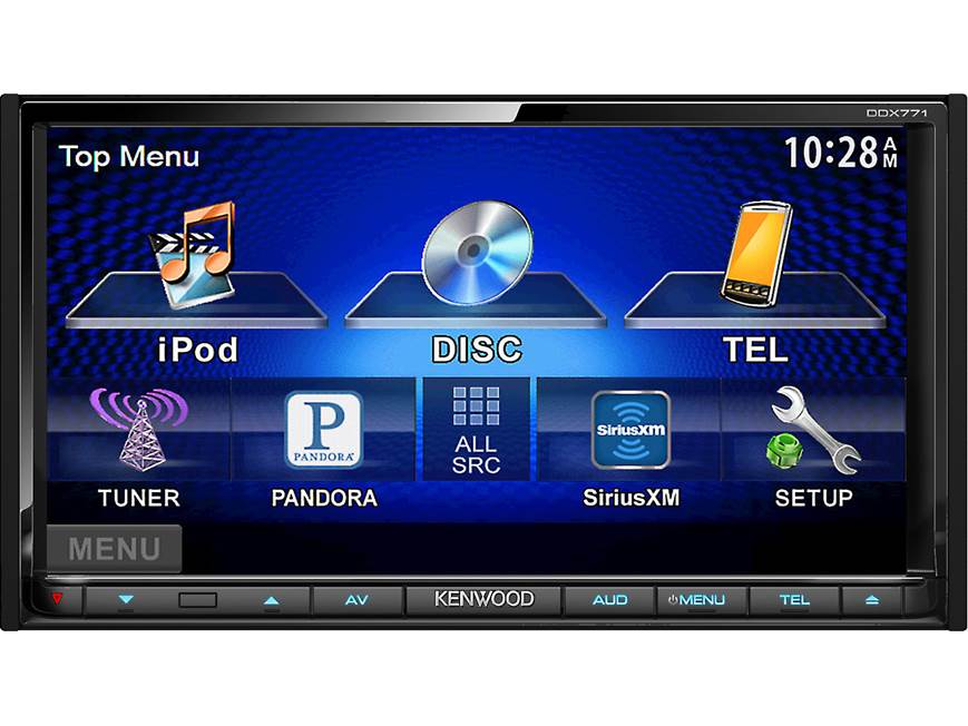 Kenwood DDX771 DVD receiver at Crutchfield