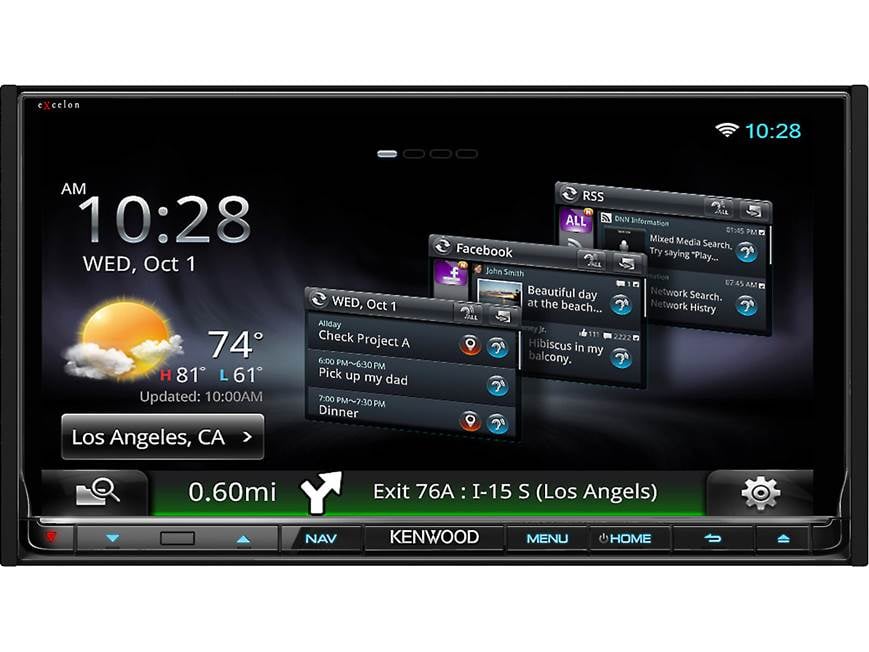 KENWOOD DNN-9980TH カーナビ Kenwood Excelon DNN991HD Navigation receiver with Wi-Fi® at