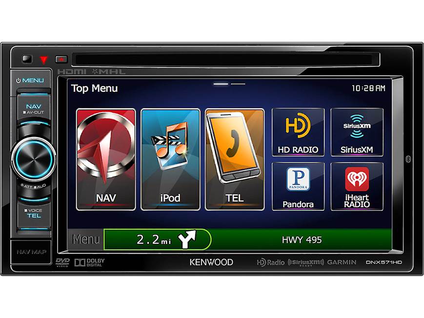 Kenwood DNX571HD Navigation receiver at Crutchfield