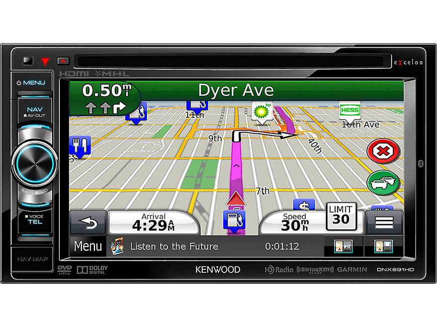 Kenwood Excelon DNX691HD Navigation receiver at Crutchfield