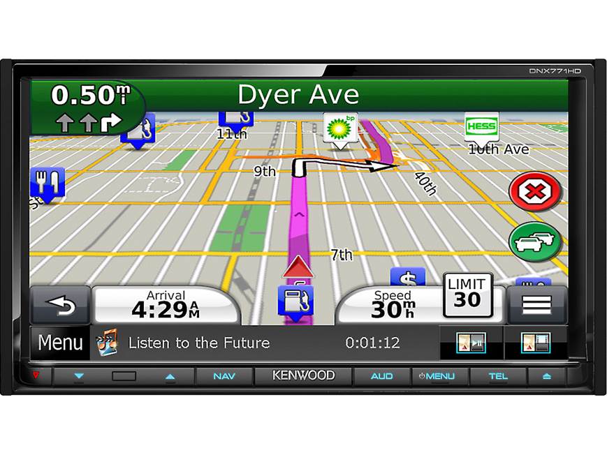 Kenwood DNX771HD Navigation receiver at Crutchfield