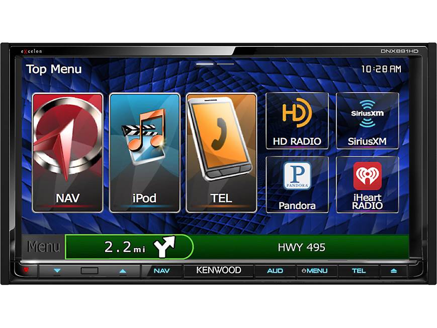Kenwood Excelon DNX891HD Navigation receiver at Crutchfield