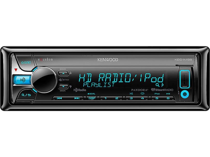 Kenwood Excelon KDC-X498 CD receiver at Crutchfield