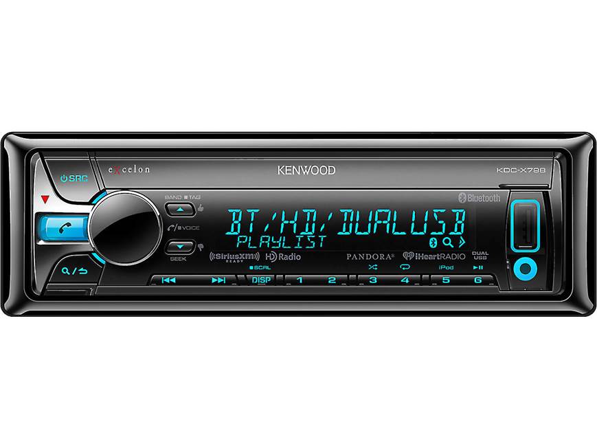 Kenwood Excelon KDC-X798 CD receiver at Crutchfield