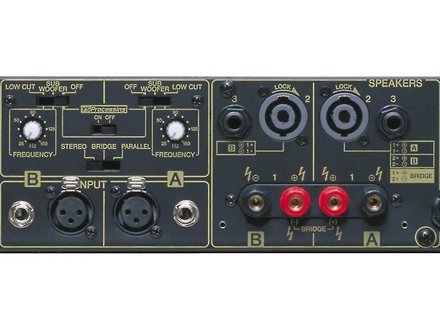 Yamaha P2500S P-Series power amplifier — 250 watts RMS x 2 at 8