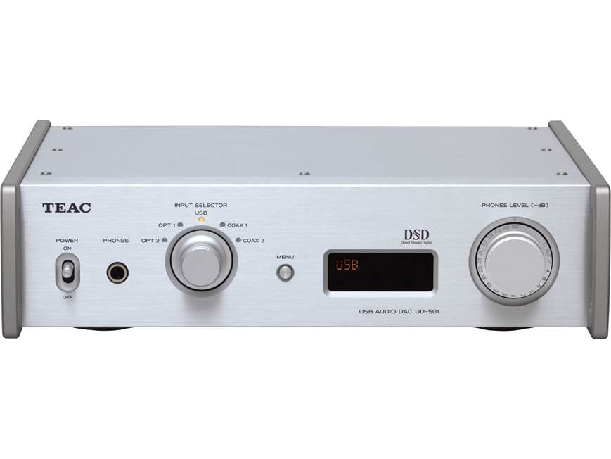 TEAC UD-501 シルバー ティアック USB DAC D/Aコンバーター TEAC UD-501 (Silver) Stereo DAC/headphone amplifier (Silver) at