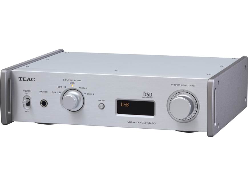 TEAC UD-501 (Silver) Stereo DAC/headphone amplifier (Silver) at