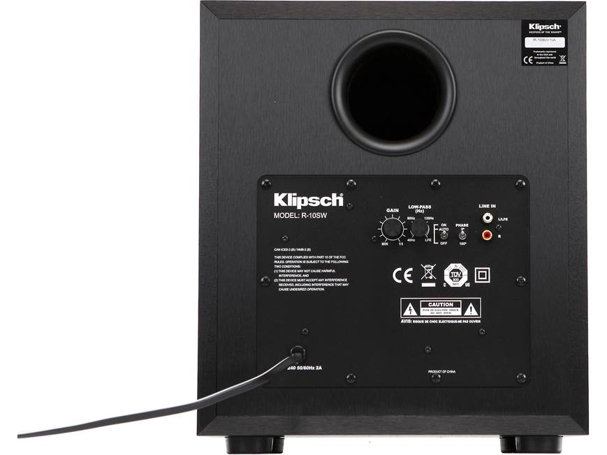 Klipsch Reference R-10SW Powered subwoofer at Crutchfield