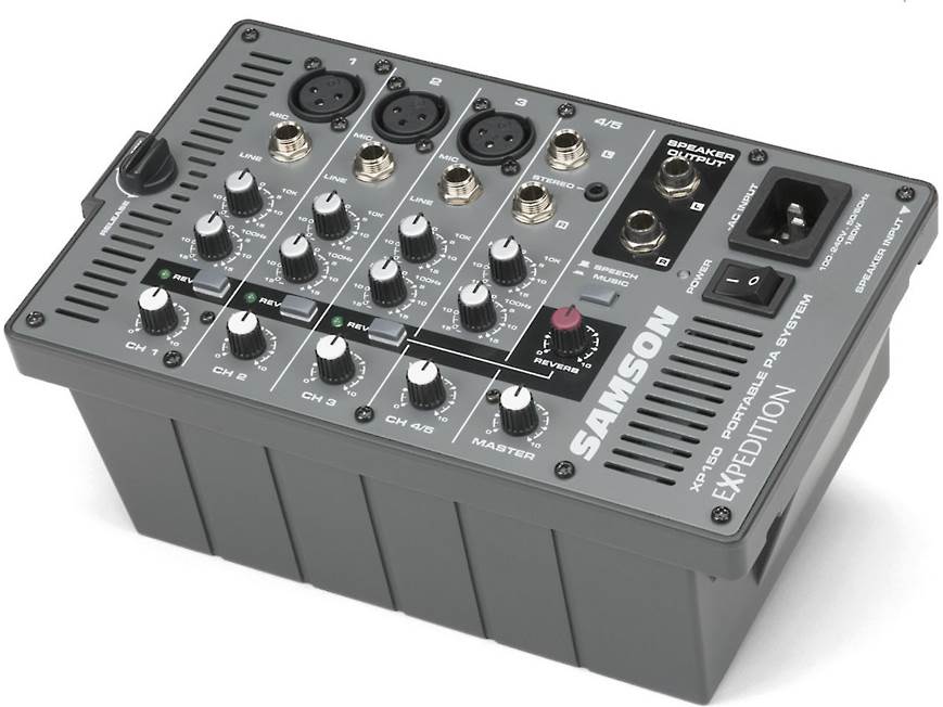 Samson Expedition XP150 150-watt portable PA with 5-channel mixer