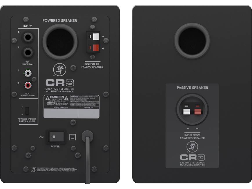 Mackie CR3™ Creative Reference™ Multimedia Monitors 2-way powered