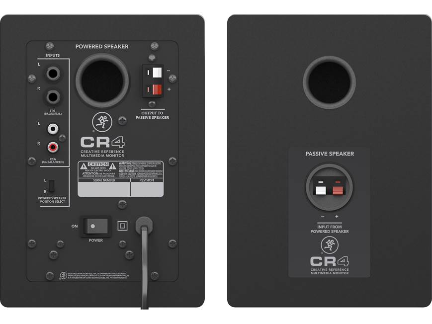 Mackie CR4™ Creative Reference™ Multimedia Monitors 2-way powered
