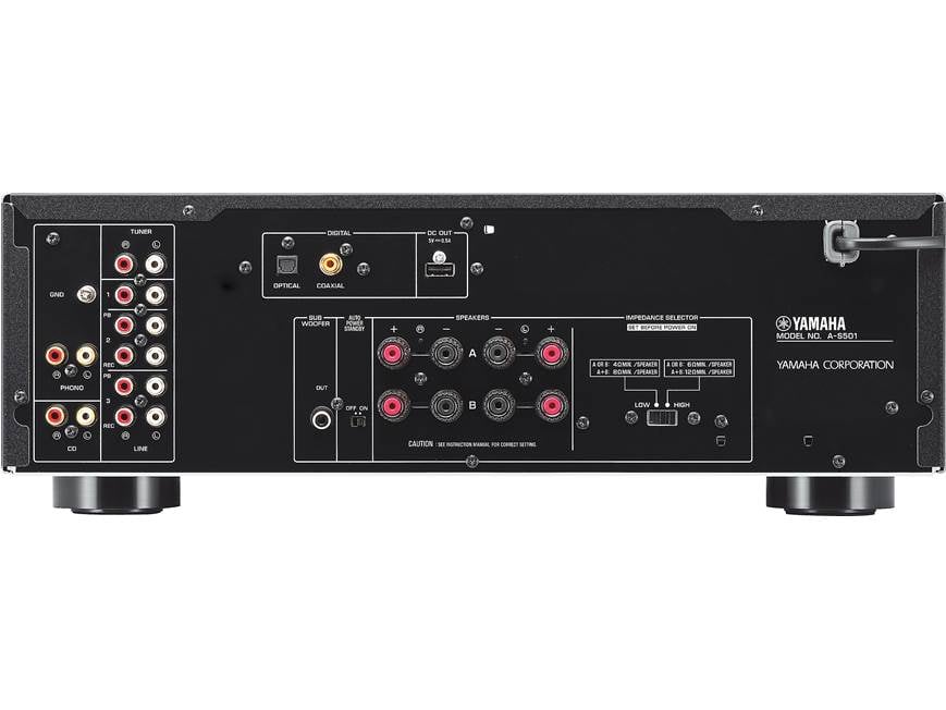 Yamaha A-S501 (Black) Stereo integrated amplifier with built-in