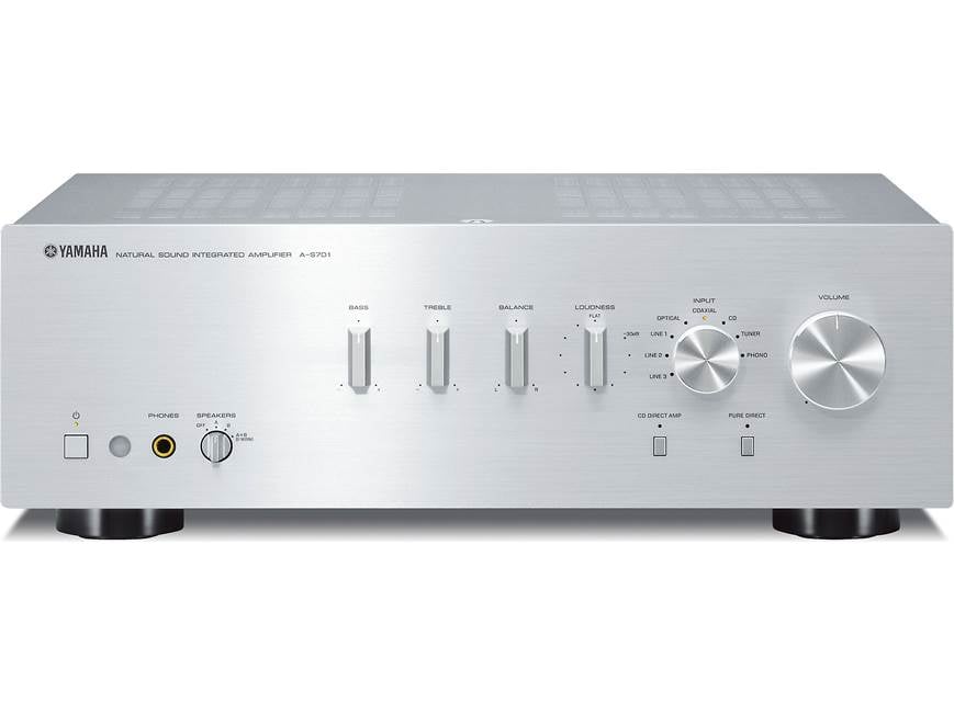 Yamaha A-S701 (Silver) Stereo integrated amplifier with built-in