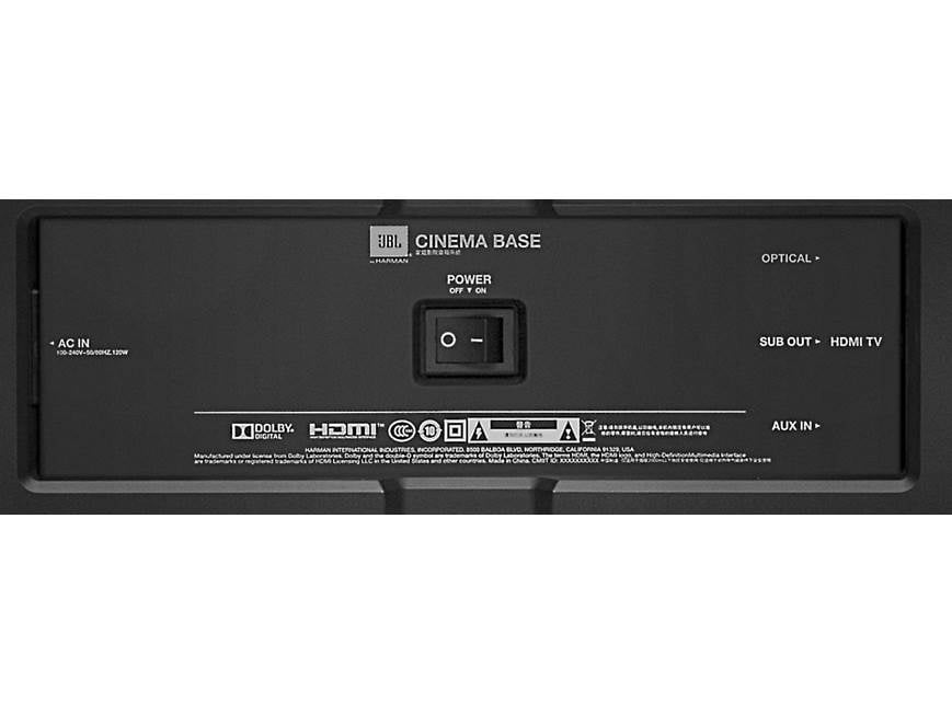 JBL Cinema Base Powered home theater sound system/TV platform with