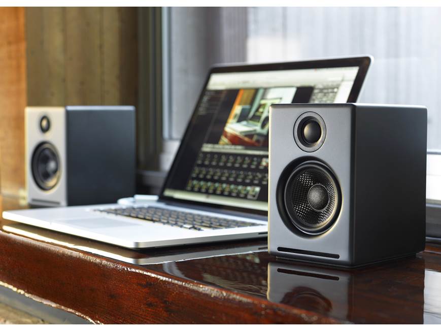 Audioengine A2+ (Satin Black) Powered desktop stereo speaker