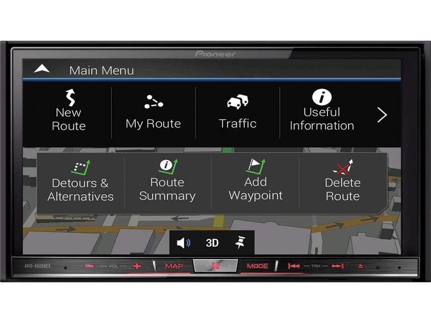 Pioneer AVIC-8000NEX Navigation receiver at Crutchfield