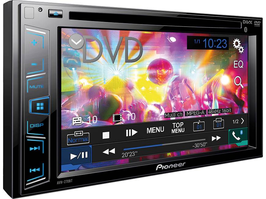 Pioneer AVH-270BT DVD receiver at Crutchfield