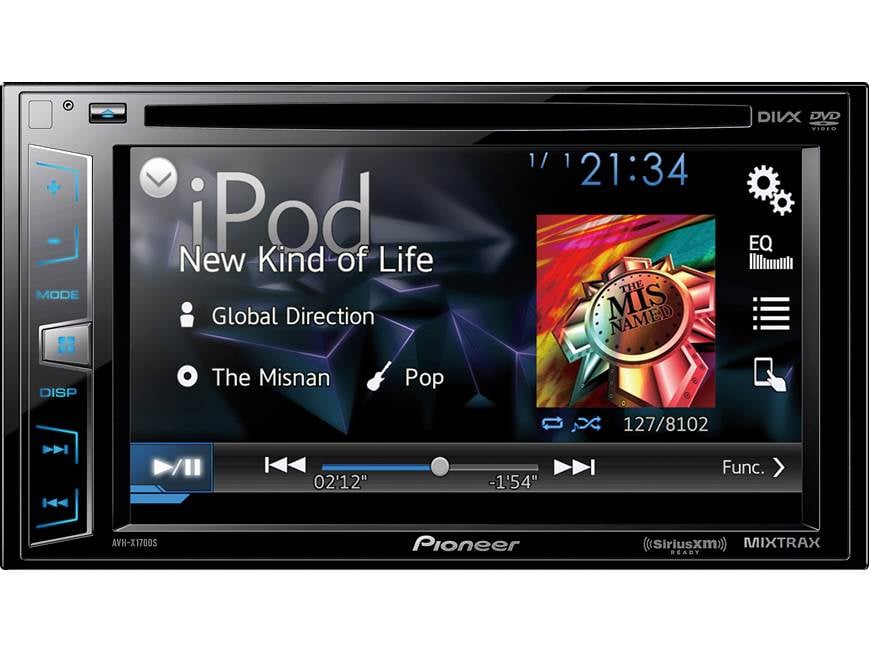 Pioneer AVH-X1700S DVD receiver at Crutchfield