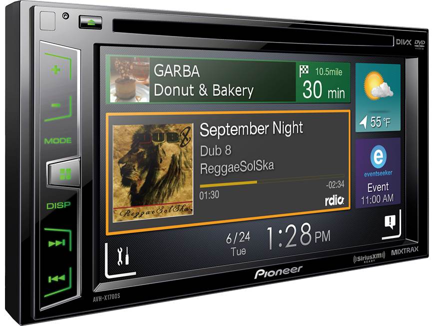 Pioneer AVH-X1700S DVD receiver at Crutchfield