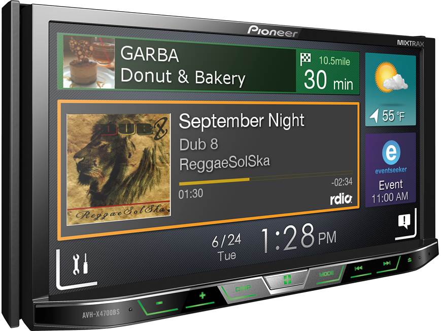 Pioneer Digital Sound System 本体 Pioneer AVH-X4700BS DVD receiver at Crutchfield