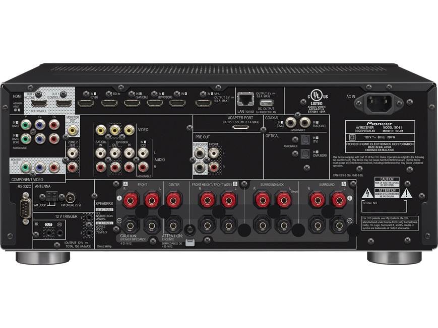 Pioneer Elite® SC-81 7.2-channel home theater receiver with Apple