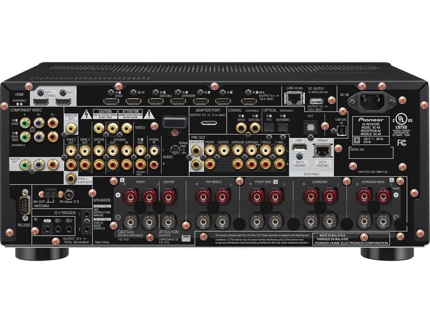Pioneer Elite® SC-89 9.2-channel home theater receiver with Apple