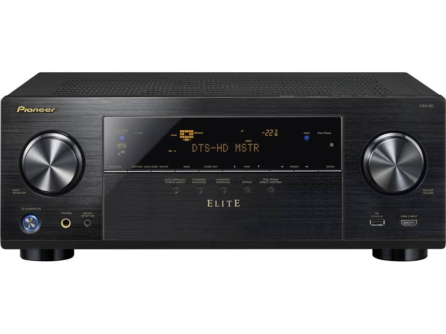 Pioneer Elite® VSX-80 7.2-channel home theater receiver with Apple