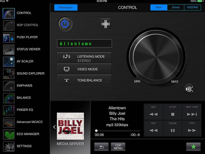 Pioneer Elite® SC-81 7.2-channel home theater receiver with Apple