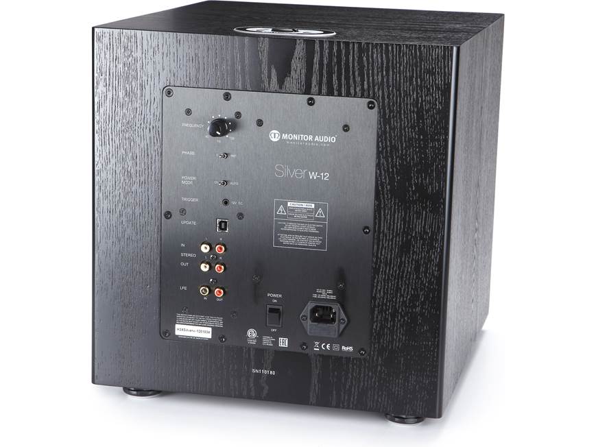 Monitor Audio Silver W12 (Black Oak) Powered subwoofer with auto